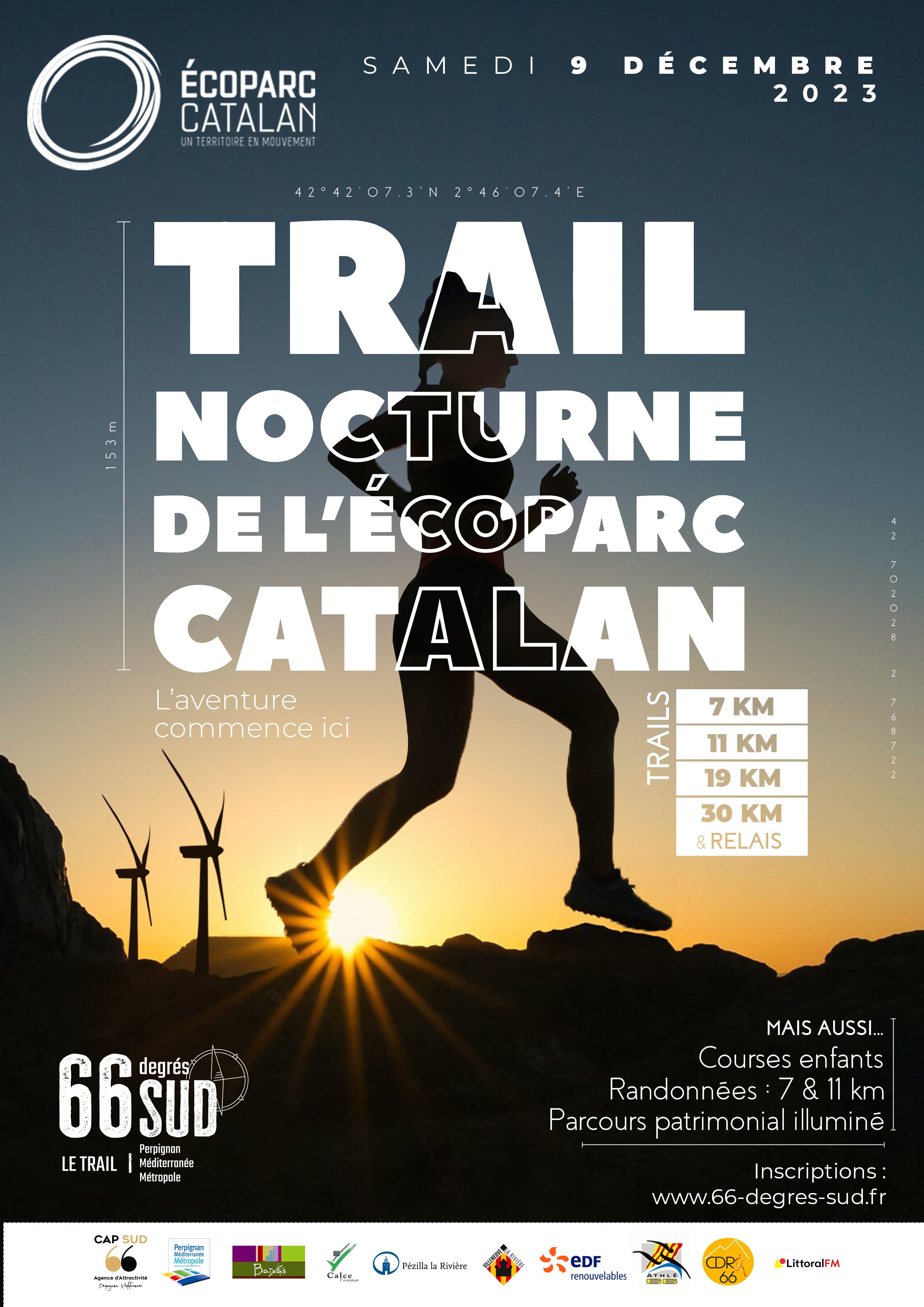 66 Degrés Sud - Trail Nocturne de l'Ecoparc Catalan