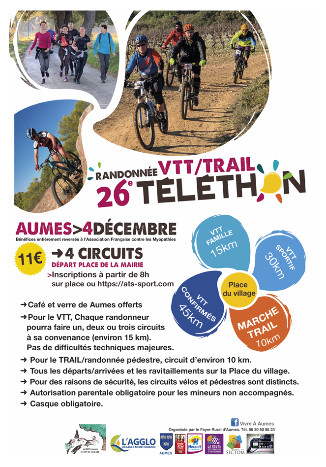 26° Rando VTT/Trail du Téléthon
