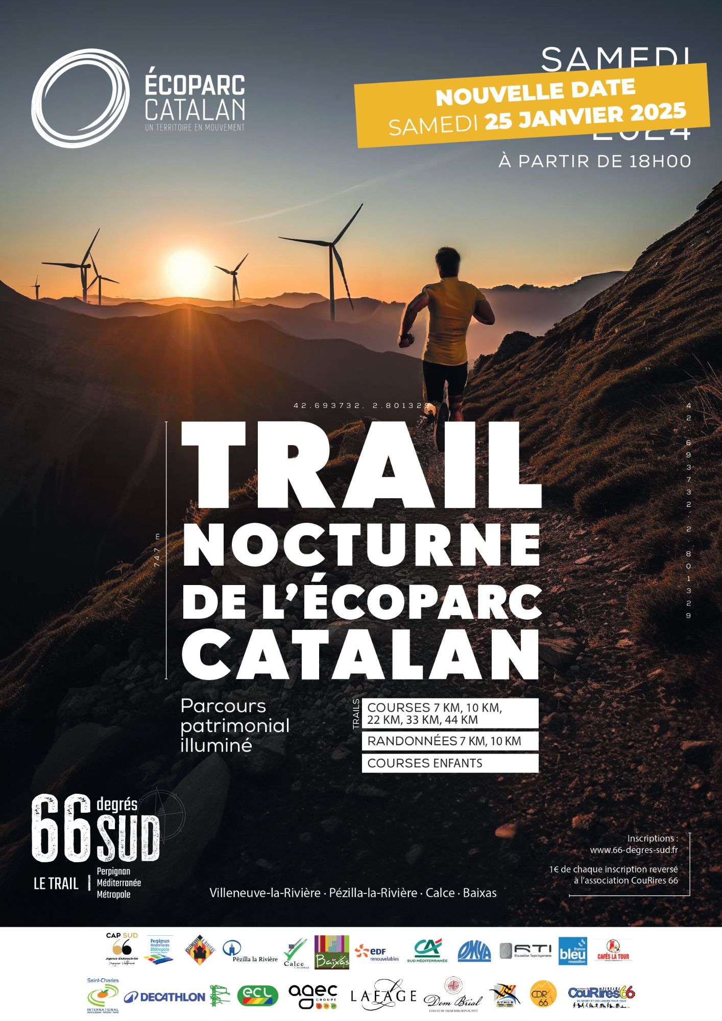 66 Degrés Sud - Trail Nocturne de l'Ecoparc Catalan - Epreuv