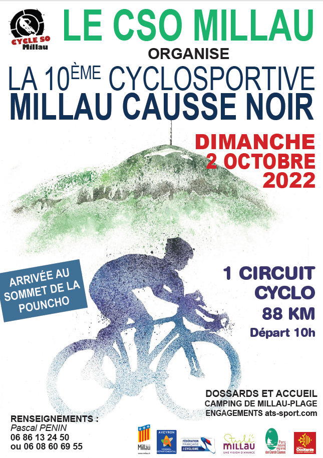 La 10° Cyclosportive Millau Causse noir 
